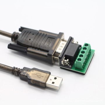 USB RS232 DB9 Adaptador de conversor masculino de cabo serial